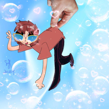 Oh em gee she is grabbed helo hee
